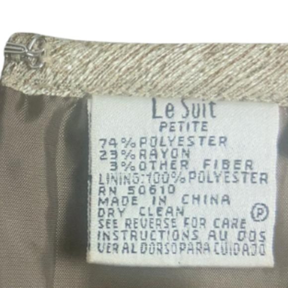 Le Suit, tan, 10P, Great Condition, Rayon, Polyester - Picture 6 of 6
